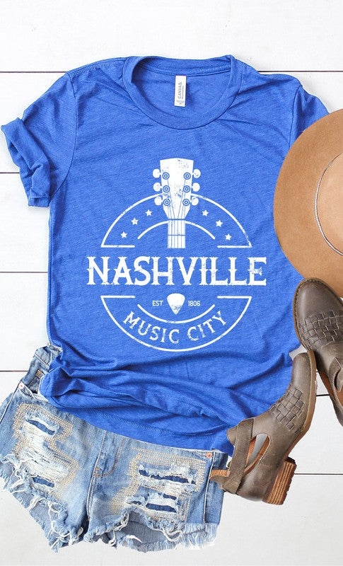 Nashville Music City Graphic Tee T-Shirt