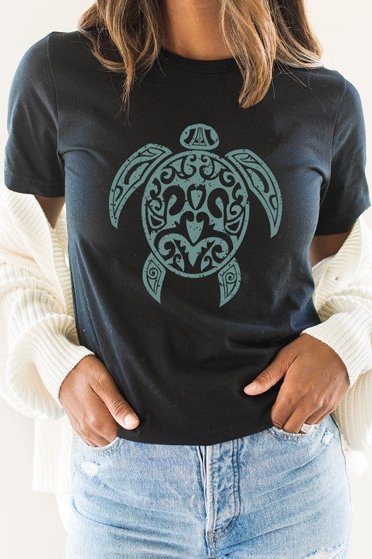 Sea Turtle Ocean Creature Summer Graphic Tee