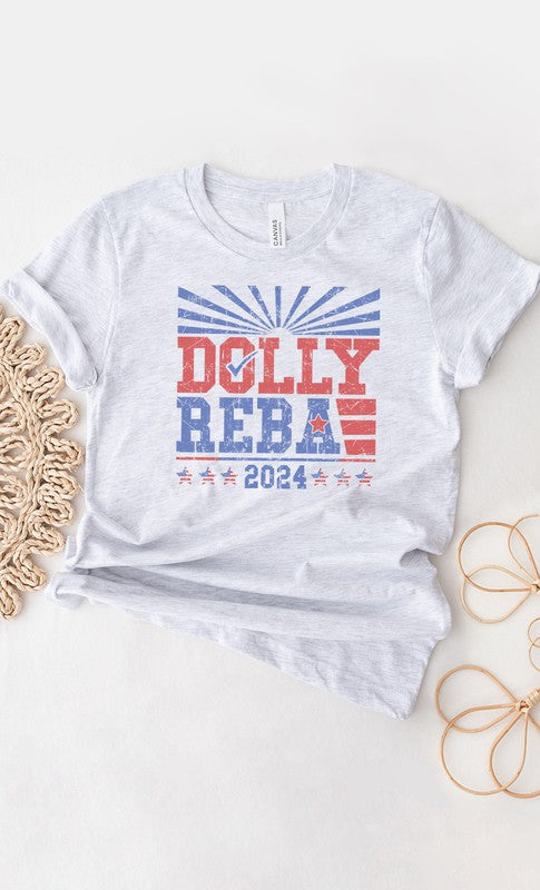 Dolly and Reba 2024 PLUS SIZE Graphic Tee T-Shirt