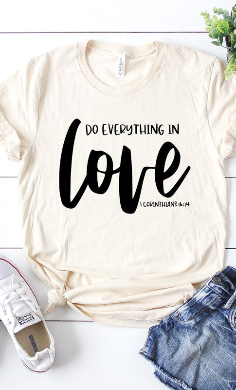 Do Everything In Love Graphic Tee T-Shirt PLUS