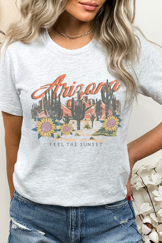 Arizona Feel The Sunset Sunflowers Graphic Tee