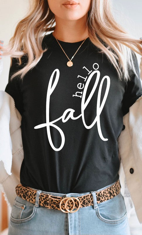 Hello Fall PLUS SIZE Graphic Tee T-Shirt