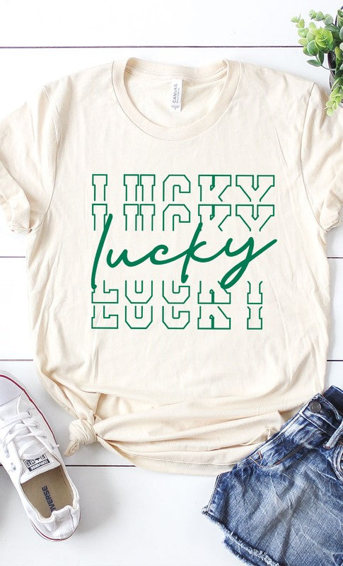 Vintage Lucky Graphic Tee T-Shirt