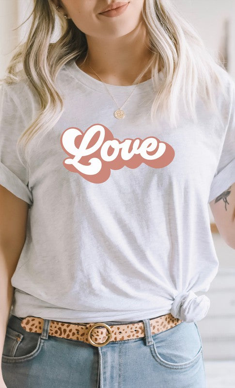 Retro Love Valentines Day PLUS SIZE Graphic Tee T-Shirt