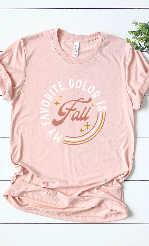 My Favorite Color is Fall Graphic Tee T-Shirt