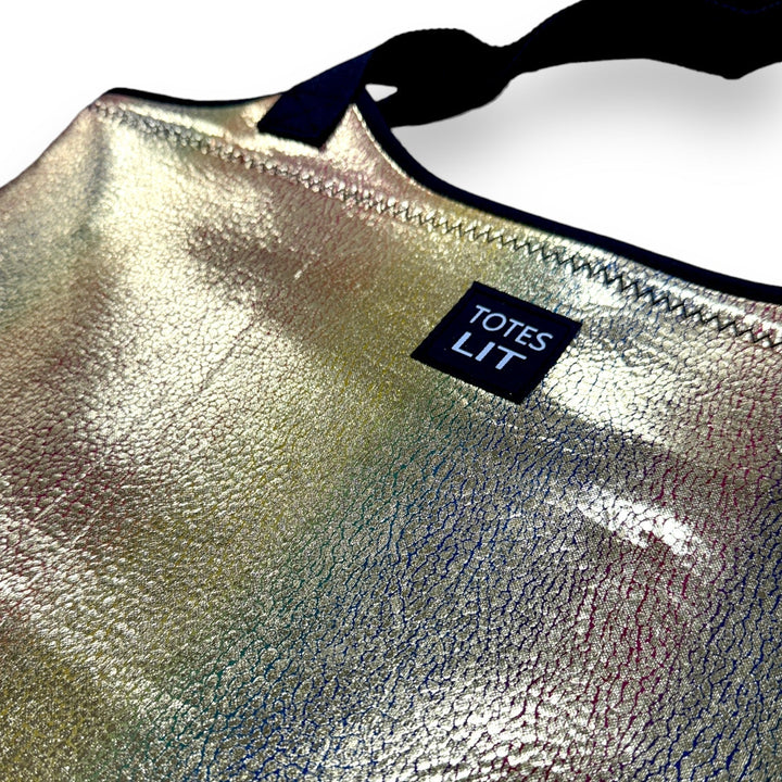 Glimmering Gold Neoprene Tote