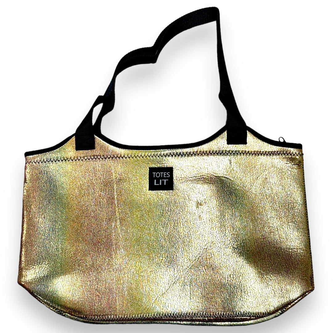 Glimmering Gold Neoprene Tote