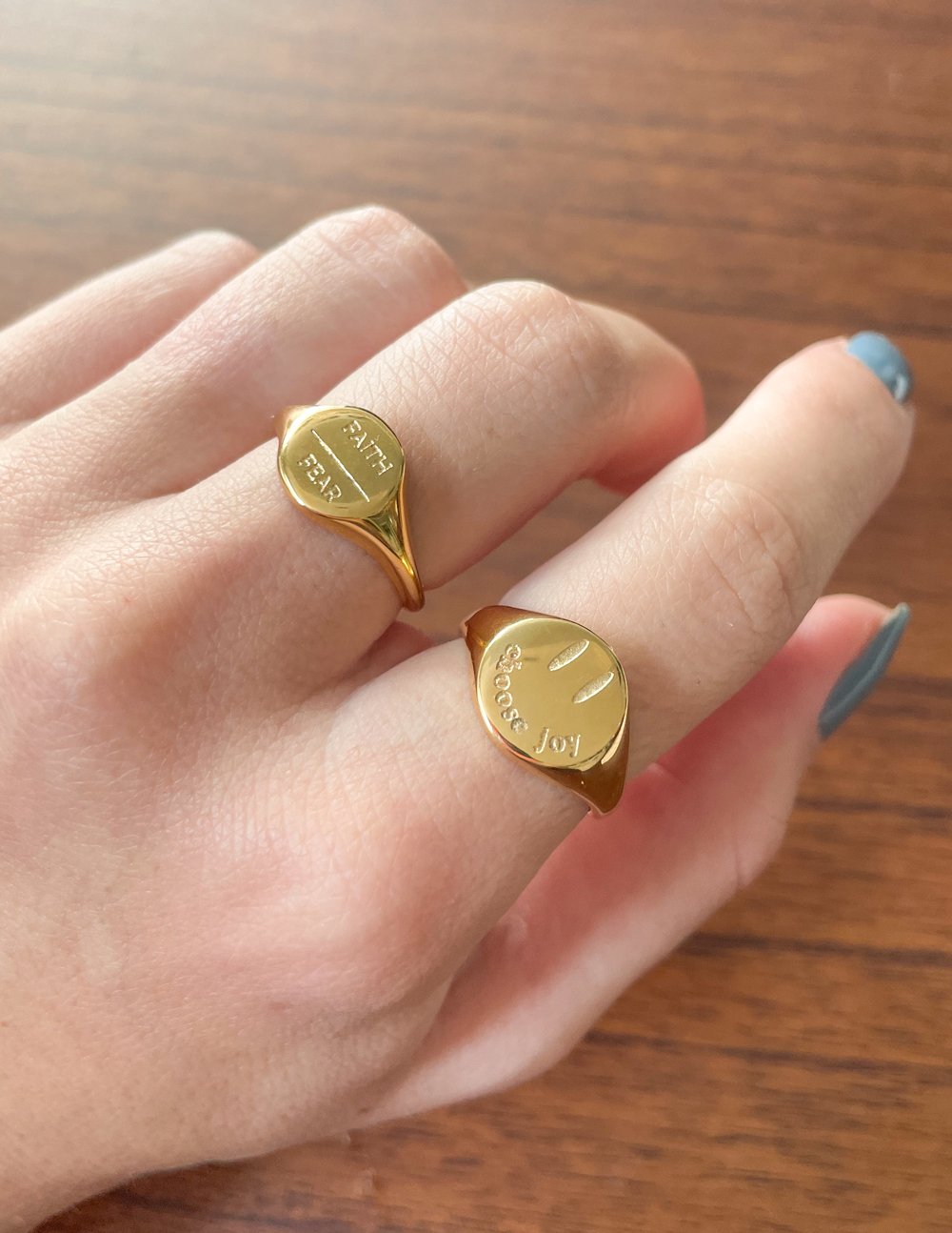 Gold Choose Joy Ring