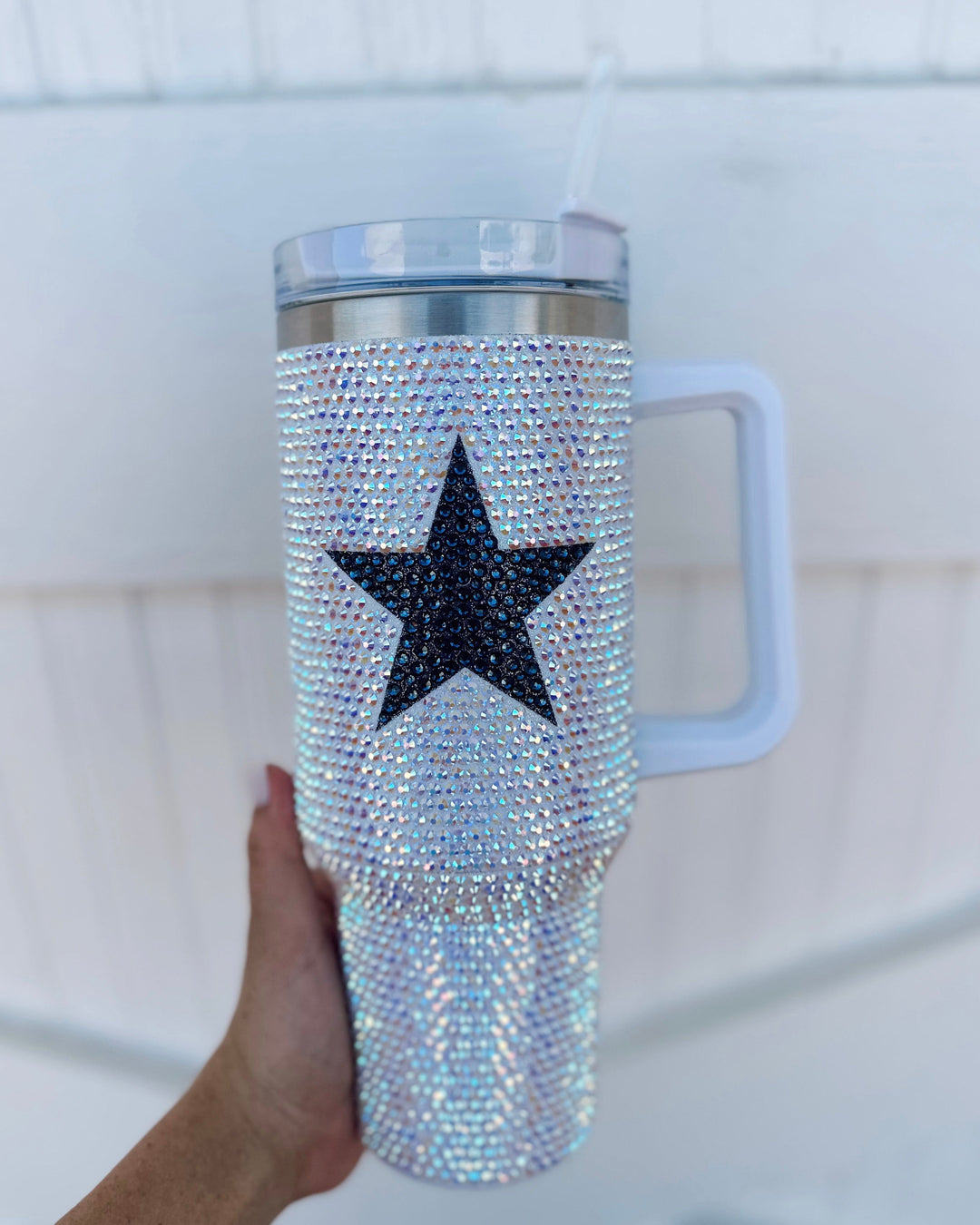 Crystal Navy Star Tumbler