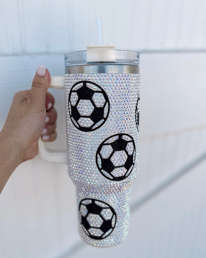 Crystal Soccer Tumbler