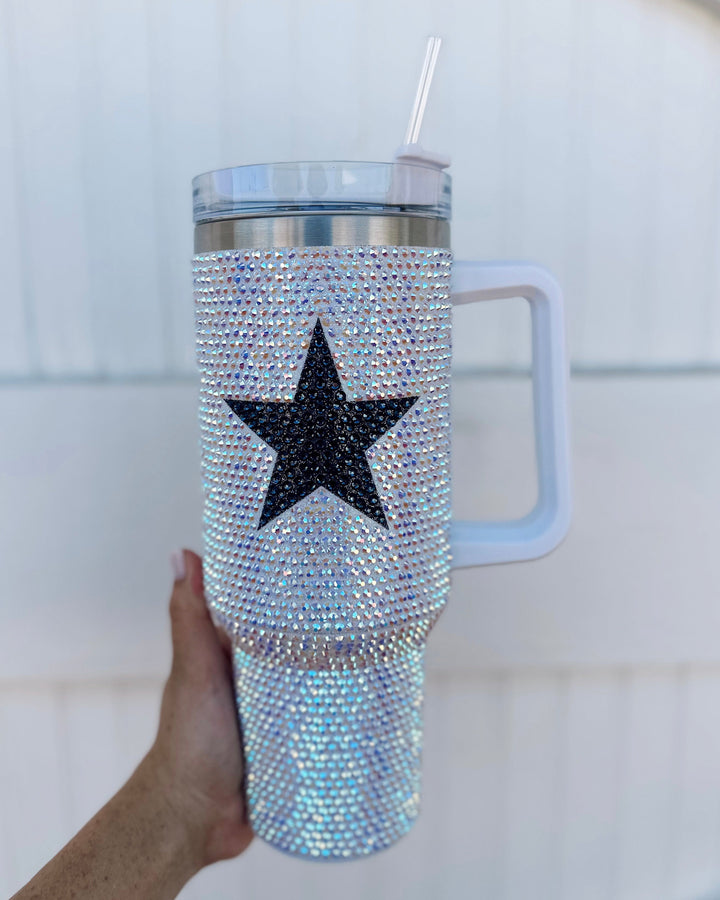 Crystal Navy Star Tumbler