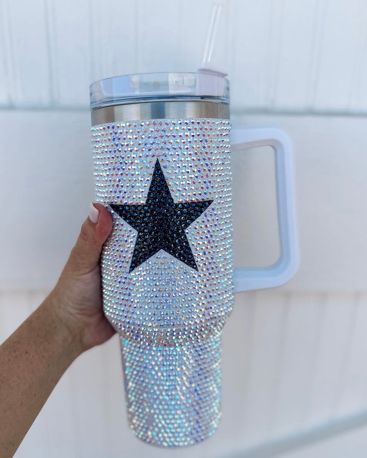 Crystal Navy Star Tumbler