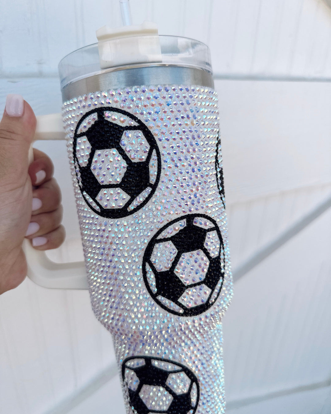 Crystal Soccer Tumbler