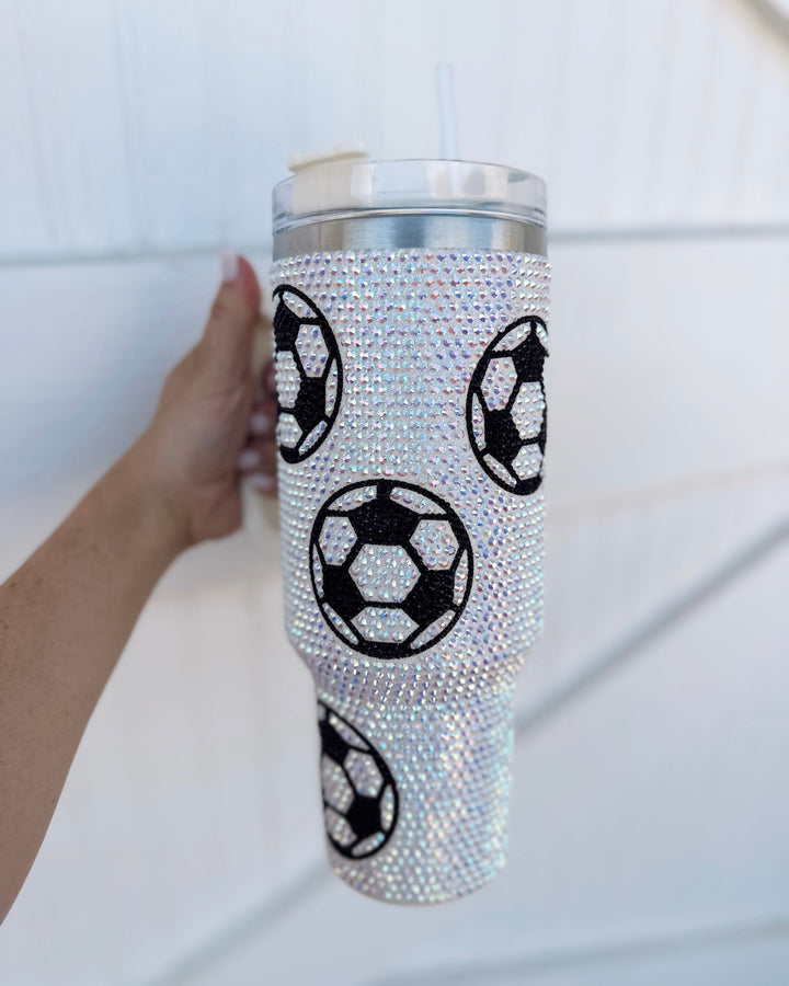 Crystal Soccer Tumbler