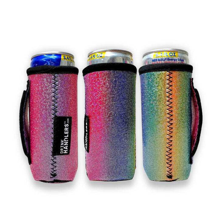 Iridescent Rainbow 8-10oz Slim Can Handler™