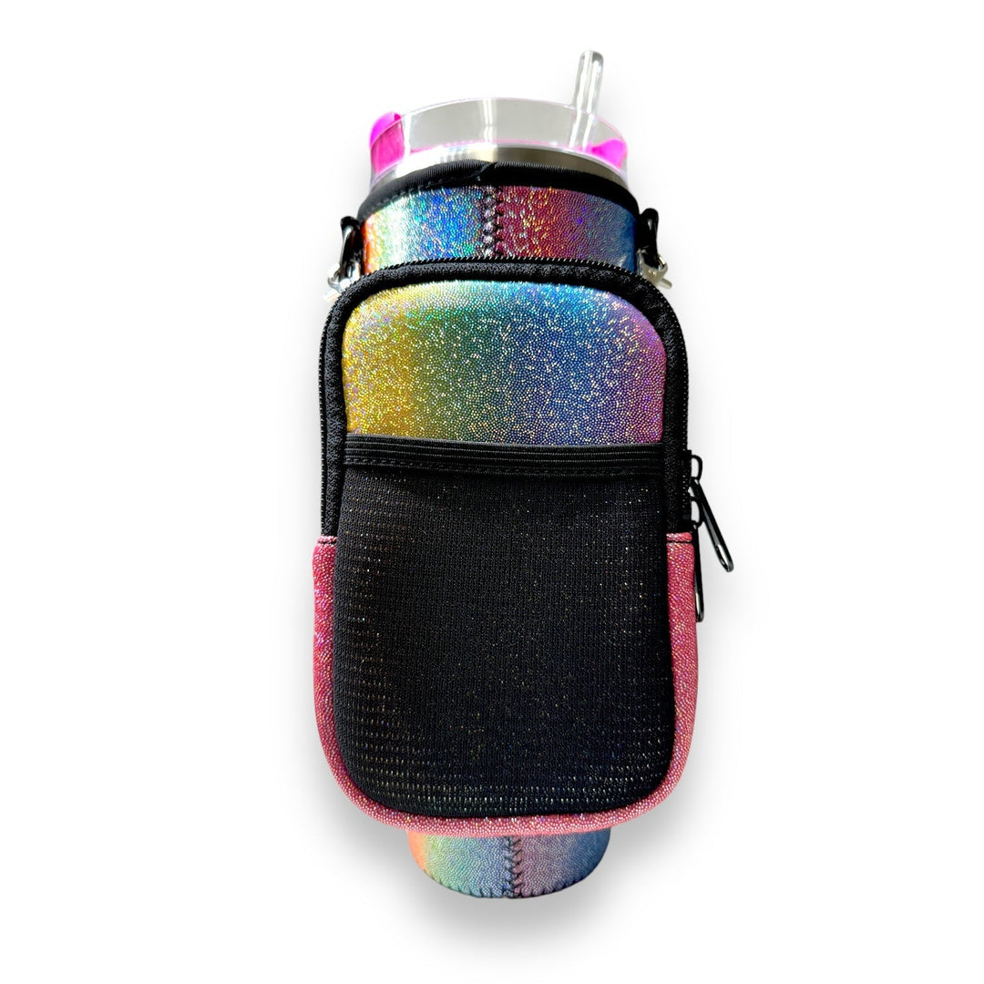 Iridescent Rainbow Clip On Pocket Attachment