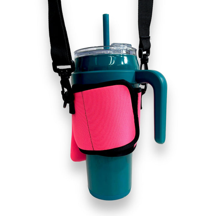 Neon Pink Wrap Around Drink Pocket