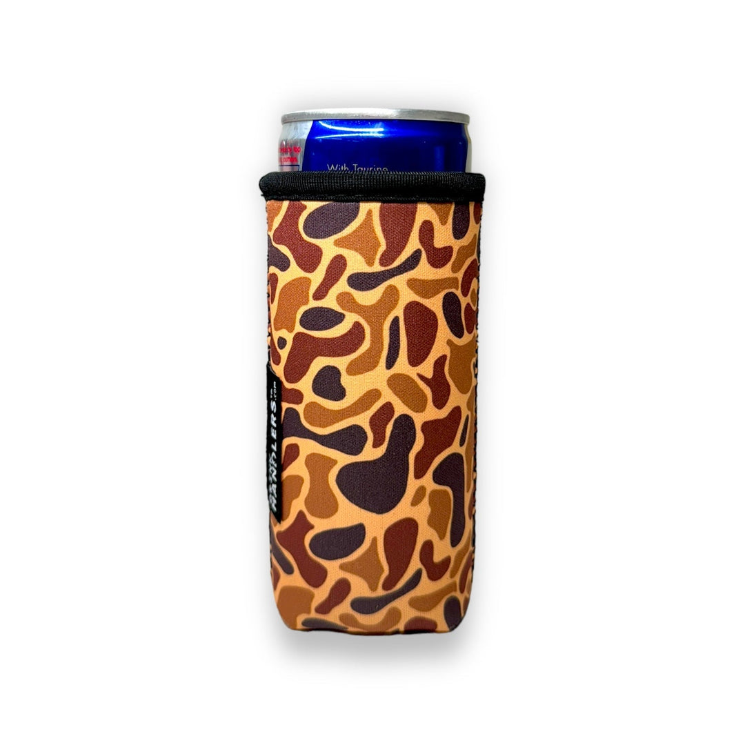 Old School Camo 8-10oz Slim Can Handler™