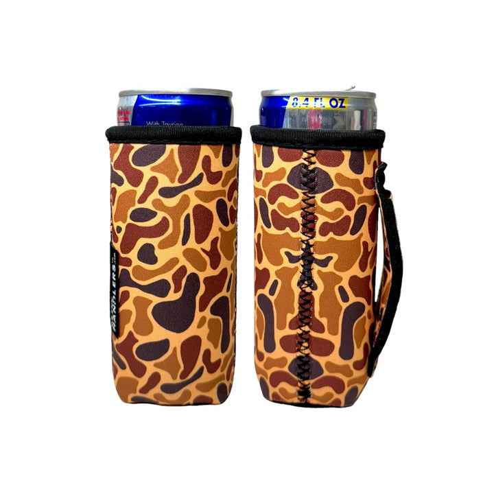 Old School Camo 8-10oz Slim Can Handler™