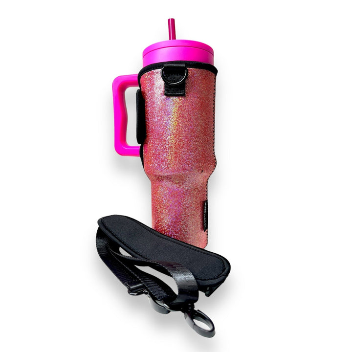 Pink Party 40oz Tumbler With Handle Sleeve