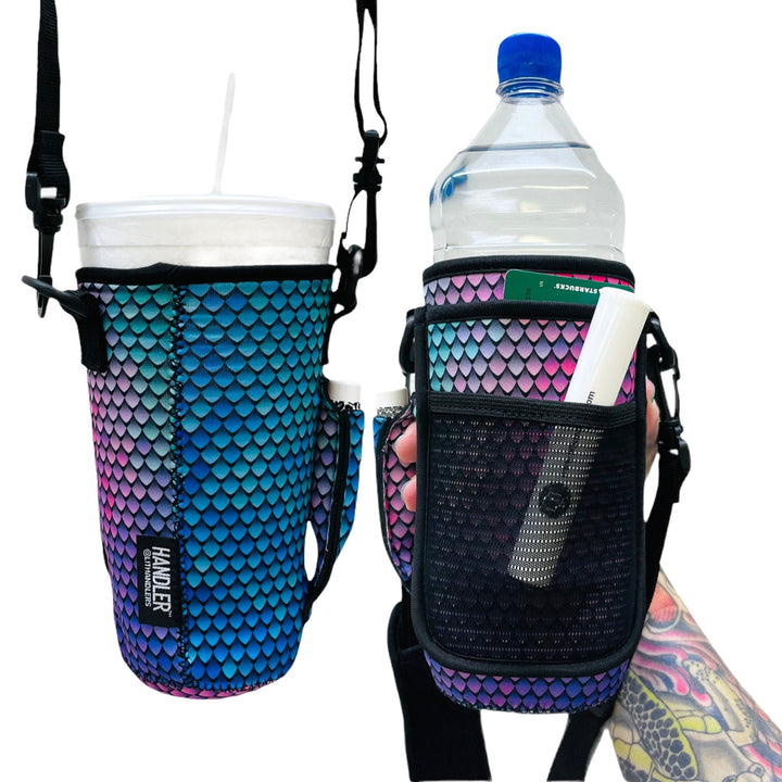 Purple Mermaid 30-40oz Tumbler Handler™  With Carrying Strap