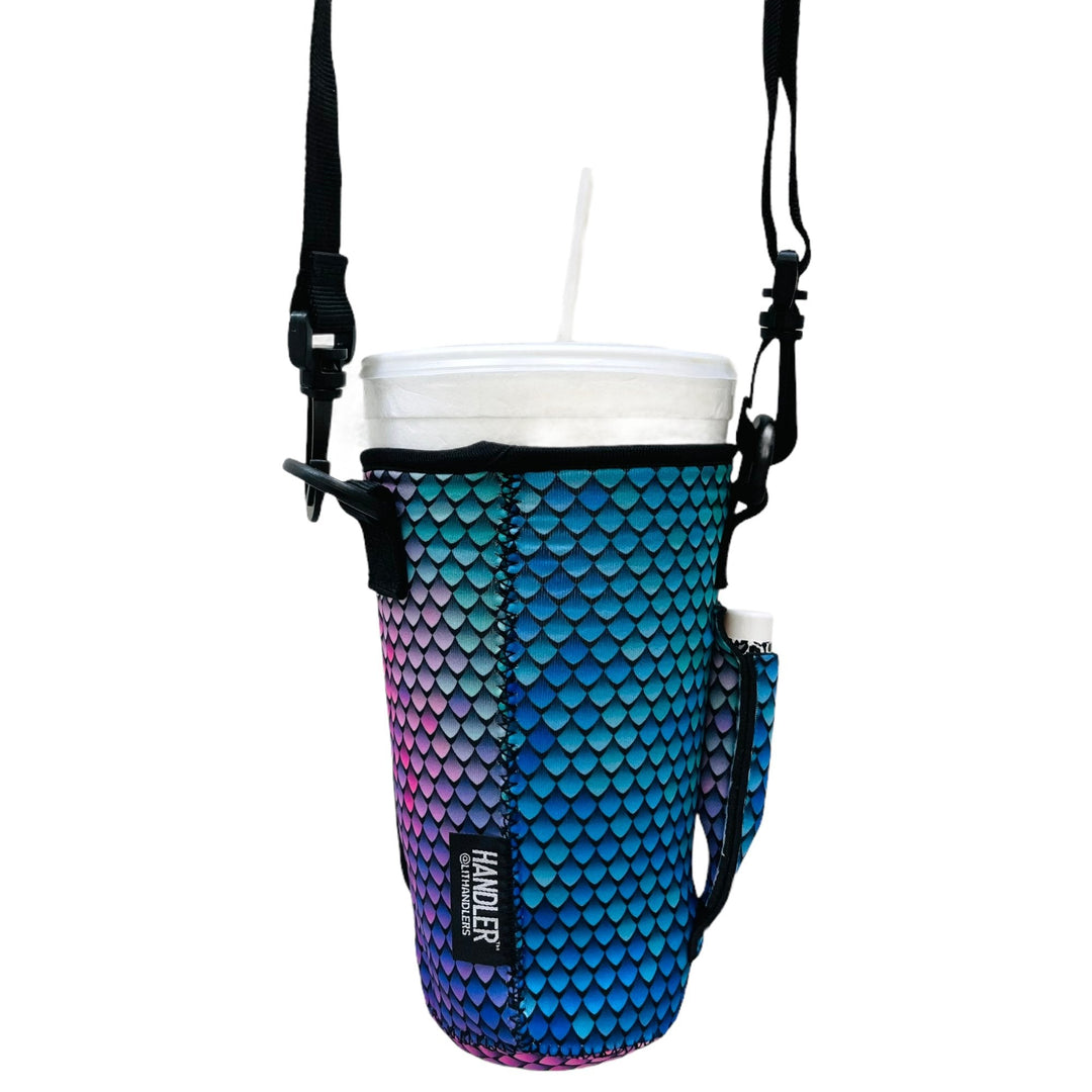 Purple Mermaid 30-40oz Tumbler Handler™  With Carrying Strap