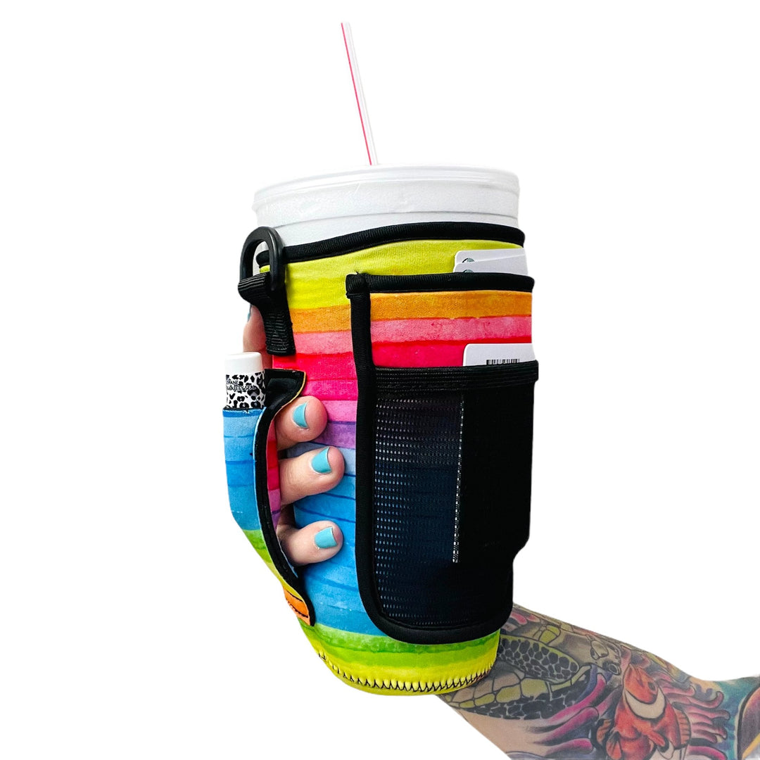 Rainbow 30-40oz Tumbler Handler™  With Carrying Strap