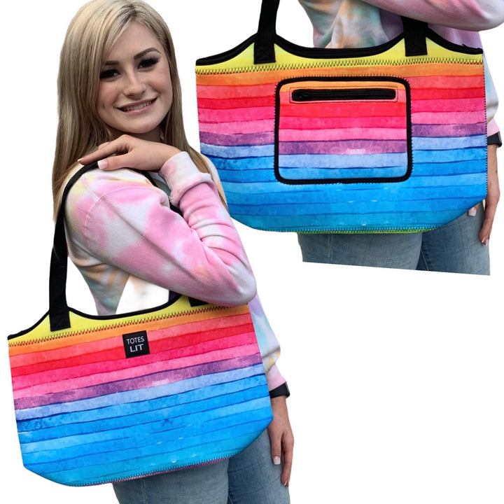 Rainbow Neoprene Tote