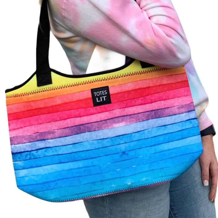 Rainbow Neoprene Tote