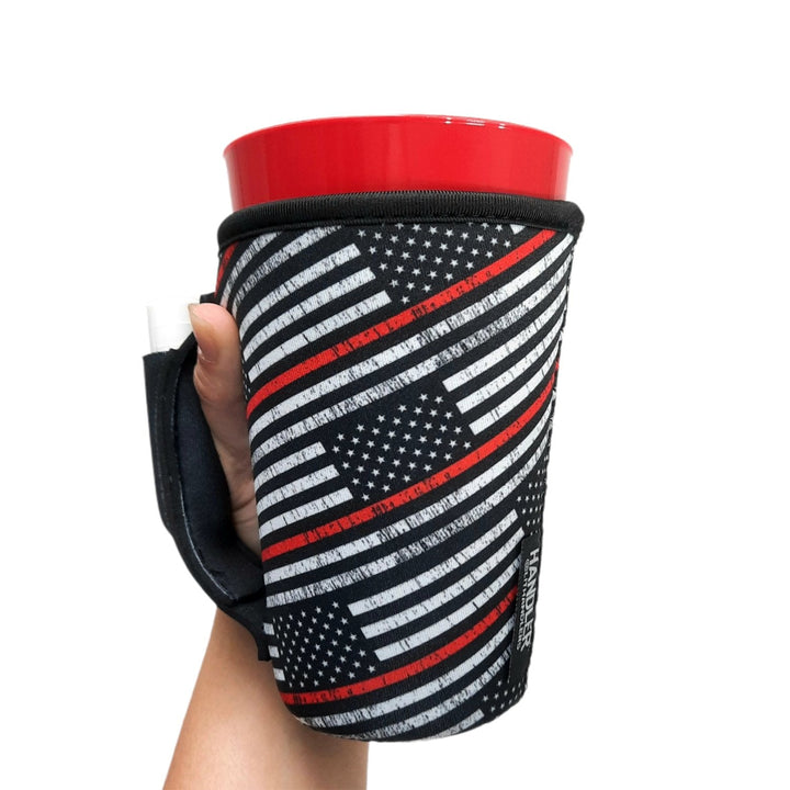 Red Line 16oz PINT Glass / Medium Fountain Drinks and Tumbler Handlers™