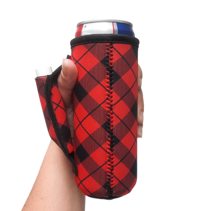 Red Plaid 12oz Slim Can Handler™