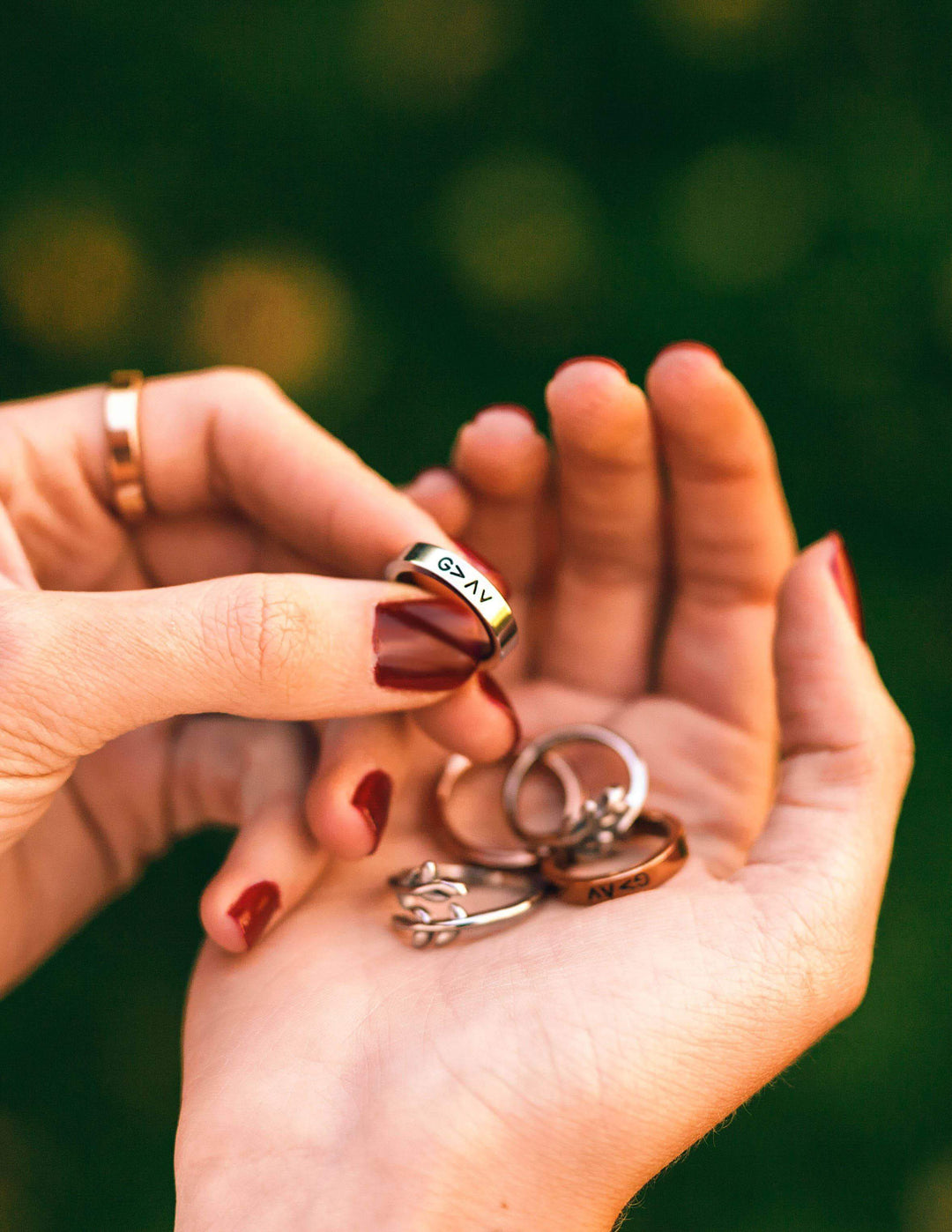 Rose Gold Highs and Lows Ring