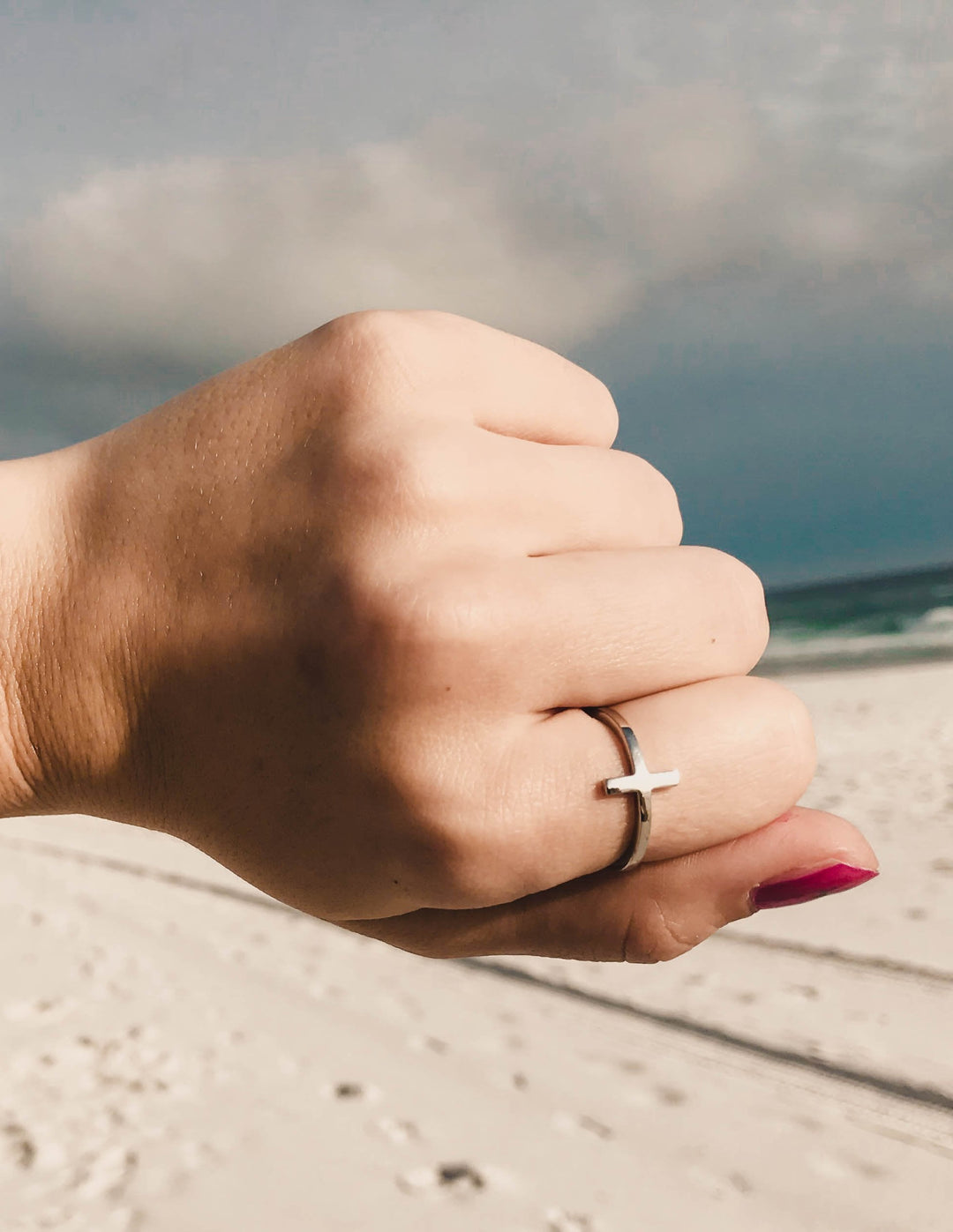 Silver Cross Ring