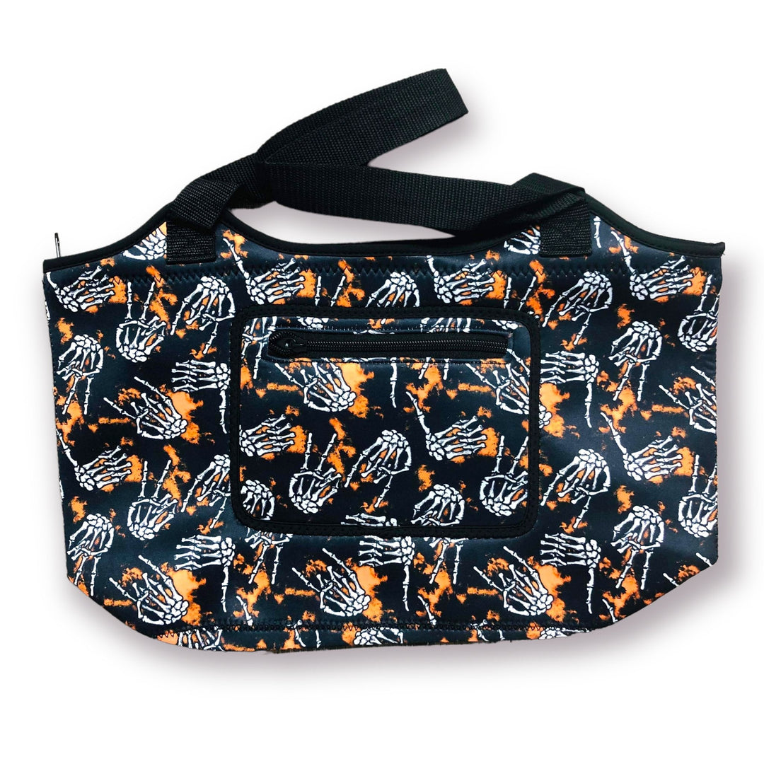 Skeleton Hands Neoprene Tote