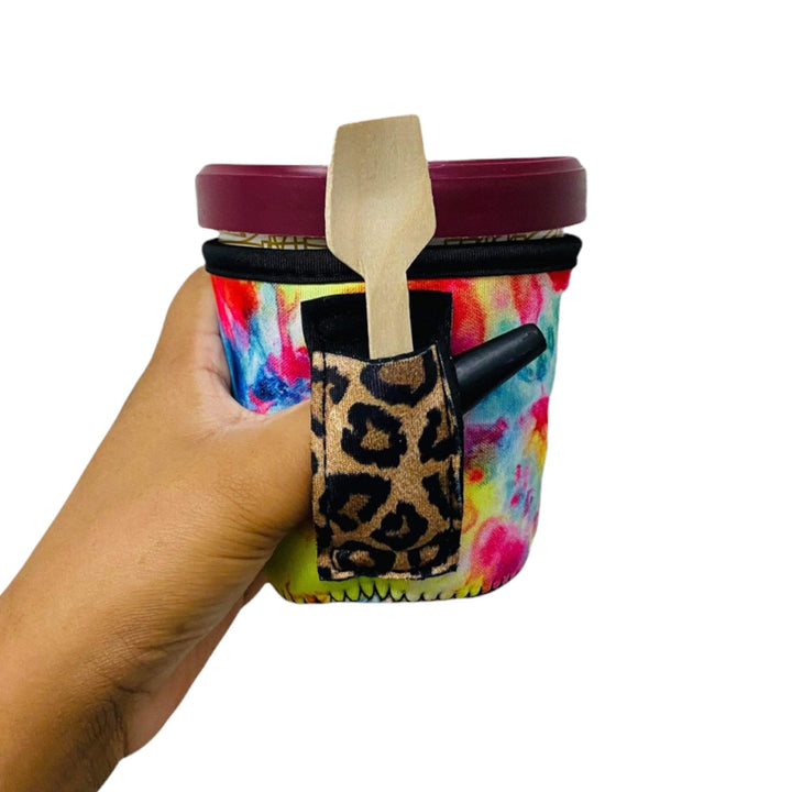 Tie Dye w/ Leopard Pint Size Ice Cream Handler™