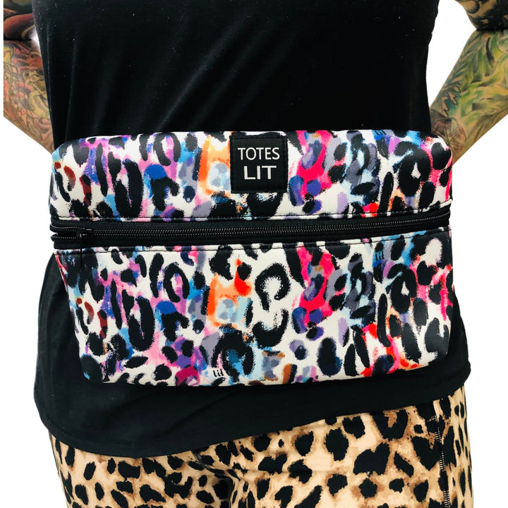 Watercolor Leopard Fanny Packin' Tote