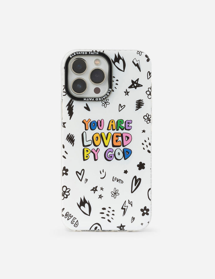 White You Are Loved By God Phone Case