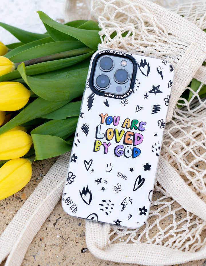 White You Are Loved By God Phone Case