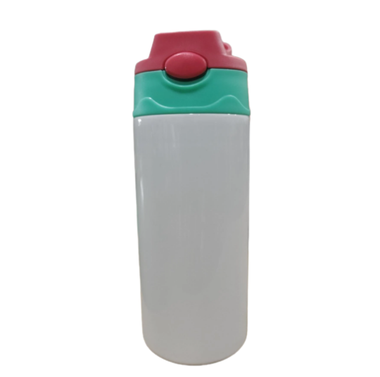 Sublimation 12oz Straight Sippy Cups With 2 Lids