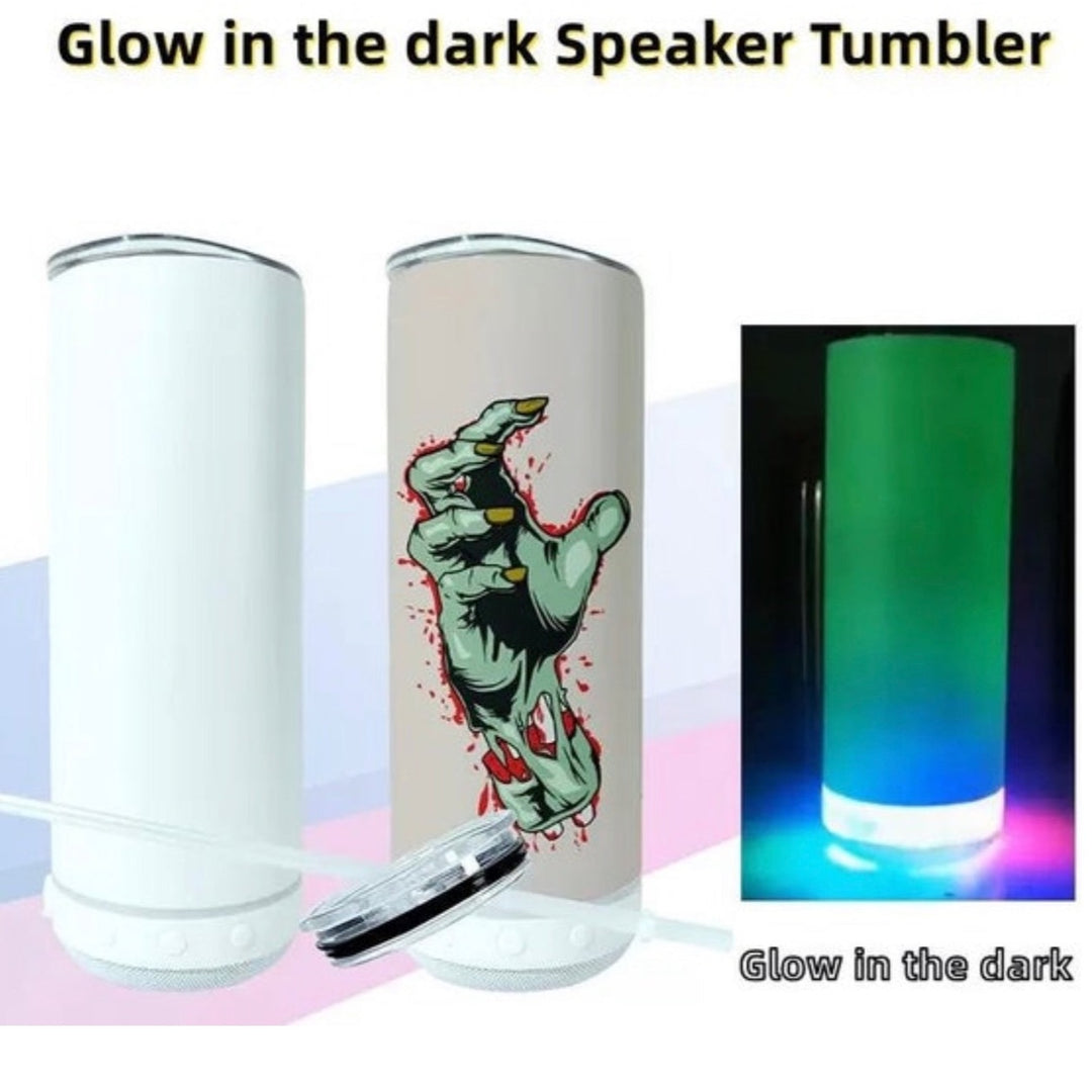16oz Sublimation Blank Glow in Dark Iridescent Glitter Glass Jar Cans Tumblers (Includes Bamboo Lid Straw), Green